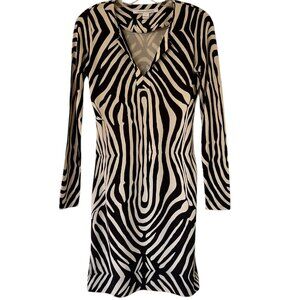 Diane von Furstenberg Mini Animal Print Dress Size Extra Small / Small